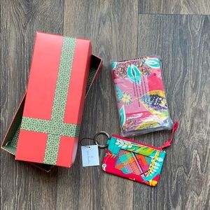 Vera Bradley gift set, notepad and Zip ID case